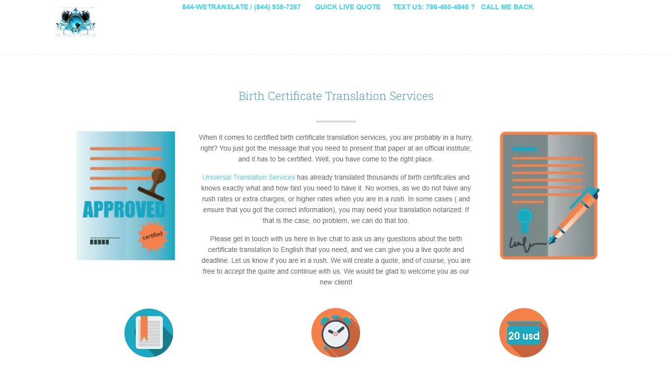 Birth Certificate Translation Services for USCIS, Fast and Cheap